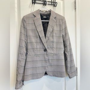 Zara Plaid Blazer